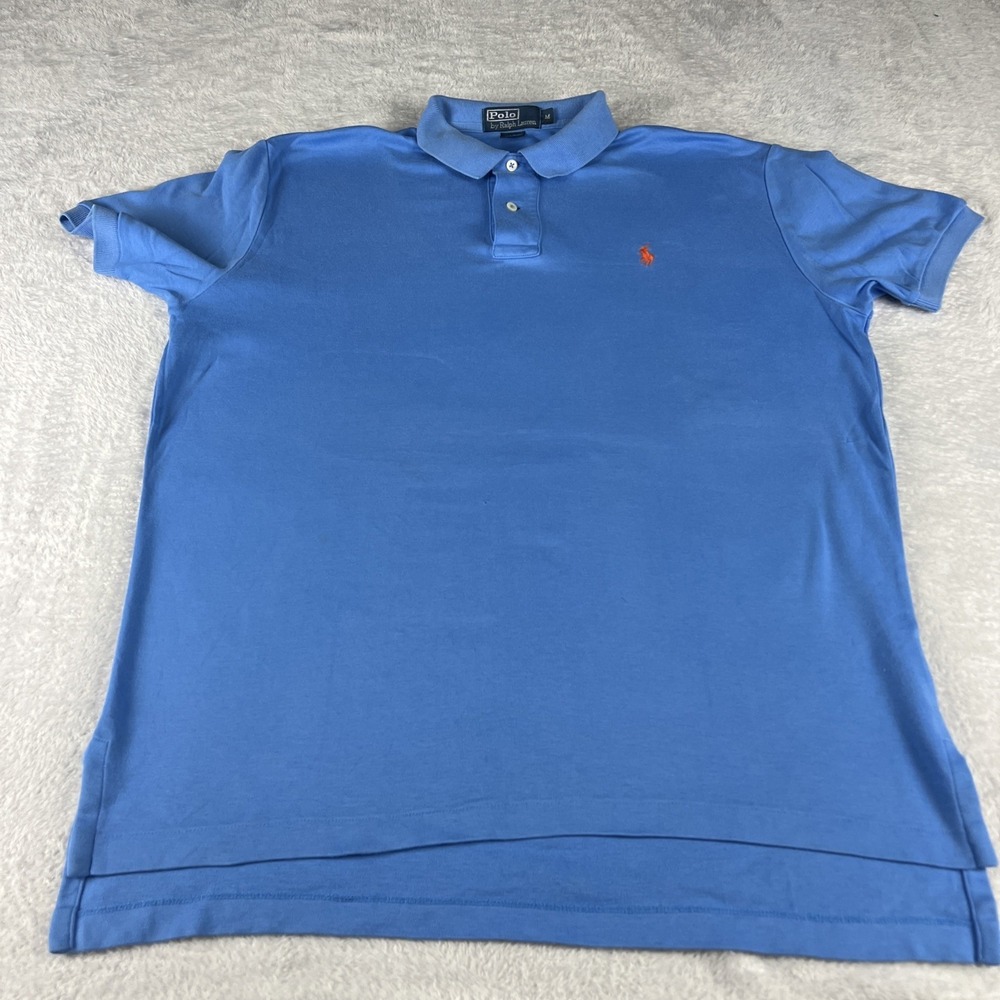 Polo Ralph Lauren Blue Classic Fit Cotton Short Sleeve Polo‎ Mens Size Medium